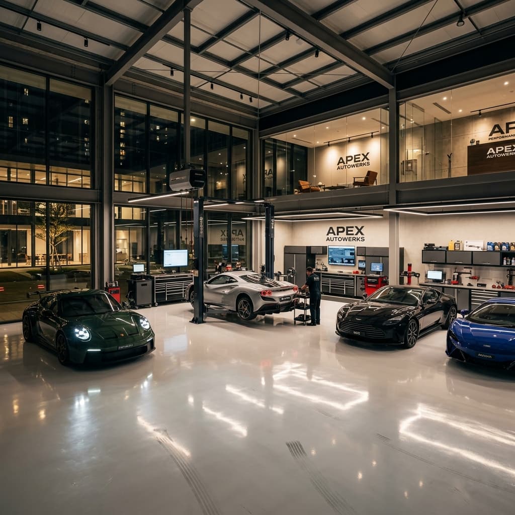 Modern garage interior